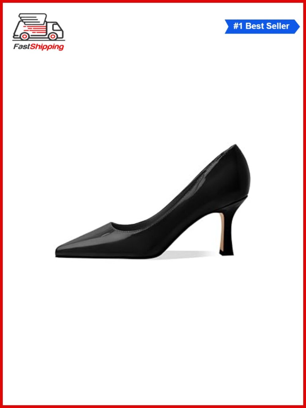 ✨ MOTIMODEN Women's Pointed Toe Kitten Heel Pumps Faux Leather Wedding Dress